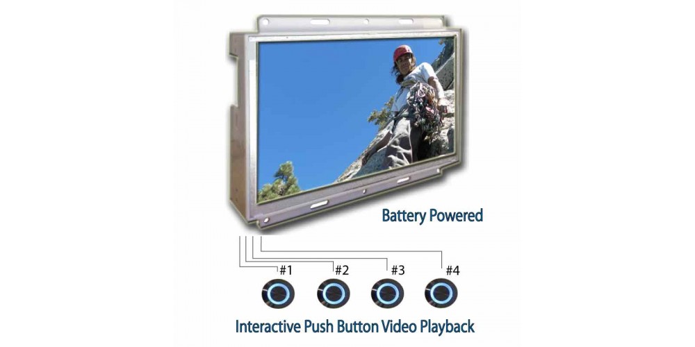 Battery Powered In-Store LCD Ad Player
