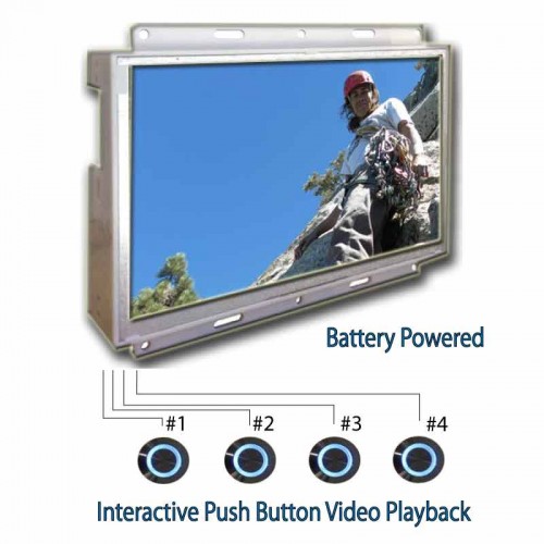 Battery Powered In-Store LCD Ad Player